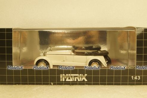 Mercedes 680S Tourer Sindelfingen white open 1927, MX51302-151, Matrix 1:43