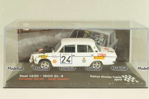 Seat 1430 – 1800 Gr. 4 # 24 Rally Monte Carlo 1977,  S. Servia/J.Sabater, Altaya 1:43