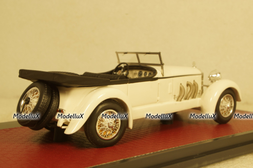 Mercedes 680S Tourer Sindelfingen white open 1927, MX51302-151, Matrix 1:43