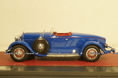 Duesenberg Model X McFarlan Boat Roadster blue, MX50406-041, Matrix 1:43