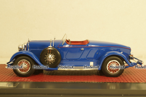 Duesenberg Model X McFarlan Boat Roadster blue, MX50406-041, Matrix 1:43