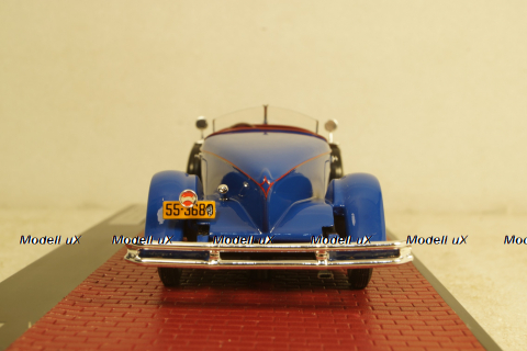 Duesenberg Model X McFarlan Boat Roadster blue, MX50406-041, Matrix 1:43