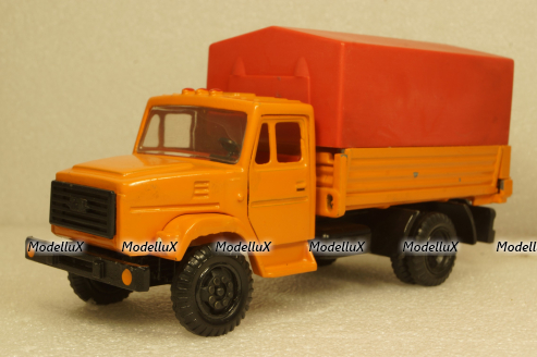 Зил-4331, оранжевый/красный , з-д Вега 1:43 
