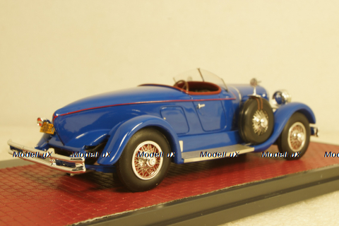 Duesenberg Model X McFarlan Boat Roadster blue, MX50406-041, Matrix 1:43