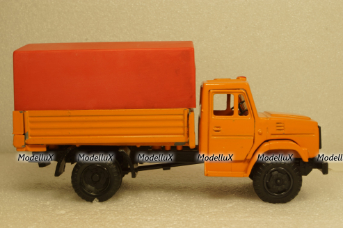Зил-4331, оранжевый/красный , з-д Вега 1:43 