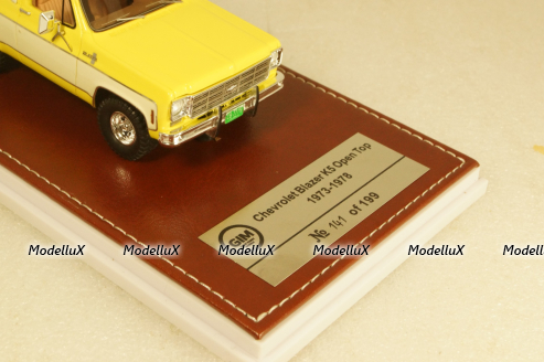 Chevrolet Blazer K5 Open Top yellow/white 1973-1978, GIM070A, GIM 1:43