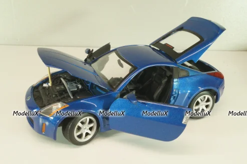 Nissan 350 Z 2002, blue, 92538, Road Signature 1:18
