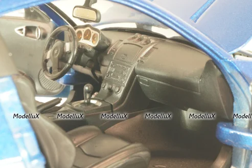 Nissan 350 Z 2002, blue, 92538, Road Signature 1:18