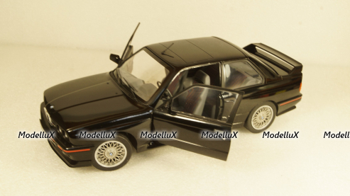 BMW M3 E30 Sport Evolution 1990 black, S1801501, Solido 1:18