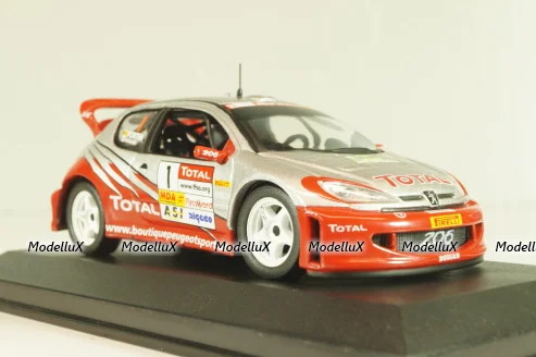 Peugeot 206 WRC #1 winner Rally France 2005, N.Bernardi/J.M.Fortin, Altaya 1:43