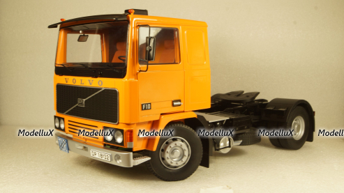 Volvo F10, orange/blue, Deutrans, 1977, RK180035, Road Kings 1:18