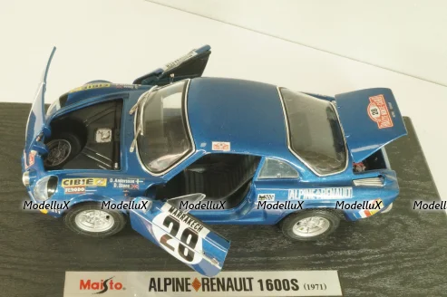 Alpine Renault 1600S # 20 1971, blue, Maisto 1:18 После ДТП!