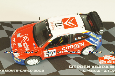 Citroën Xsara WRC #17 Rally Monte-Carlo 2003, Colin McRae/Derek Ringer, Monte-Carlo Official Collection #17, Altaya 1:43 Уценка!