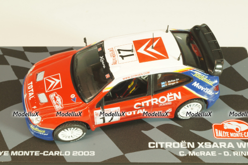 Citroën Xsara WRC #17 Rally Monte-Carlo 2003, Colin McRae/Derek Ringer, Monte-Carlo Official Collection #17, Altaya 1:43 Уценка!