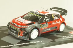 Citroën C3 WRC #8 Rally Monte-Carlo 2017, Stephane Lefebvre/Gabin Moreau, Monte-Carlo Official Collection #8, Altaya 1:43