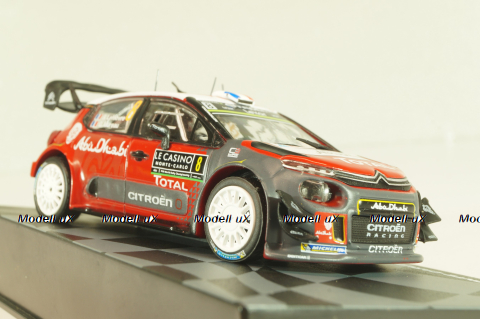 Citroën C3 WRC #8 Rally Monte-Carlo 2017, Stephane Lefebvre/Gabin Moreau, Monte-Carlo Official Collection #8, Altaya 1:43