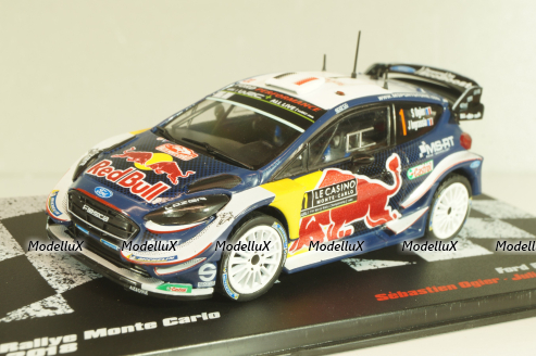 Ford Fiesta WRC #1 Rally Monte-Carlo 2018, S.Ogier/J.Ingrassia, Legends of Rally Winnings Car #1, Altaya 1:43