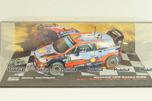 Hyundai I20 WRC #6 Winner Rally Italia Sardegna 2019, D.Sordo/C.Barrio, Legends of Rally Winnings Car #2, Altaya 1:43