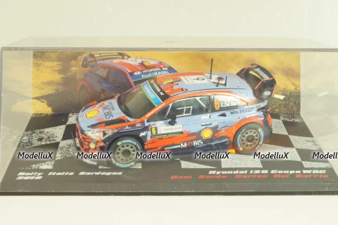 Hyundai I20 WRC #6 Winner Rally Italia Sardegna 2019, D.Sordo/C.Barrio, Legends of Rally Winnings Car #2, Altaya 1:43