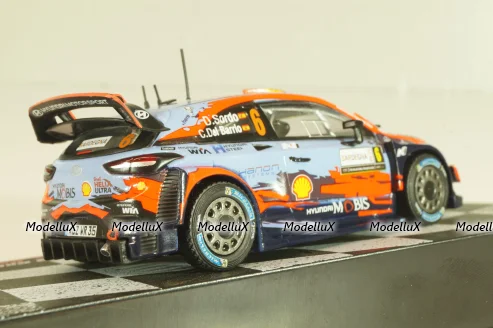Hyundai I20 WRC #6 Winner Rally Italia Sardegna 2019, D.Sordo/C.Barrio, Legends of Rally Winnings Car #2, Altaya 1:43