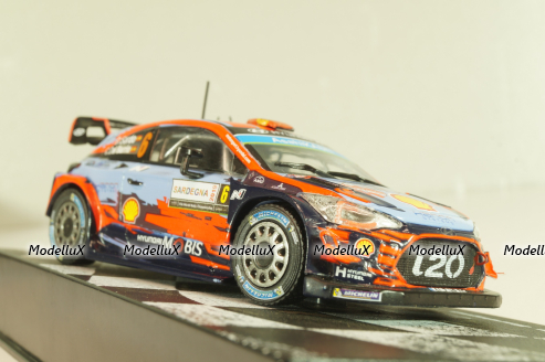 Hyundai I20 WRC #6 Winner Rally Italia Sardegna 2019, D.Sordo/C.Barrio, Legends of Rally Winnings Car #2, Altaya 1:43
