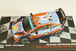 Hyundai I20 WRC #6 Winner Rally Italia Sardegna 2019, D.Sordo/C.Barrio, Legends of Rally Winnings Car #2, Altaya 1:43