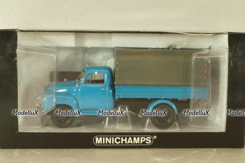 Opel Blitz 1.75t delivery truck, blue, 439051020, Minichamps 1:43