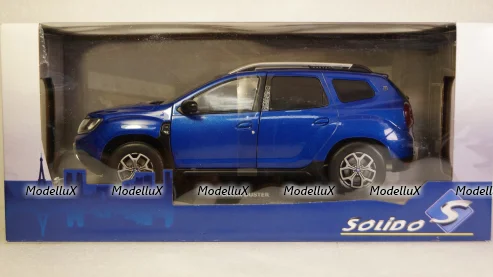 Dacia Duster MK2 2018, blue, 1804604, Solido 1:18