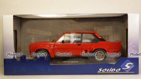 Fiat 131 Abarth 1980 red, 1806002, Solido 1:18