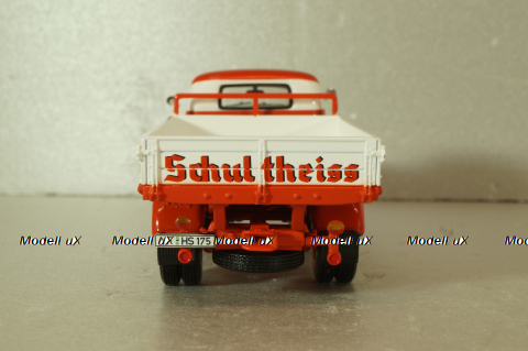 Opel Blitz 1.75t "Schultheiss bier" delivery truck, white/red, 439051024, Minichamps 1:43