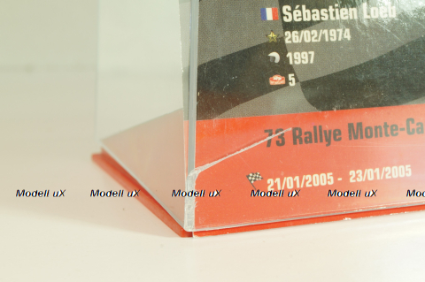 Citroen Xsara WRC (dirty version) #1 Rally Monte Carlo 2005, S.Loeb/D.Elena, Monte Carlo Collection 1:43 Уценка!