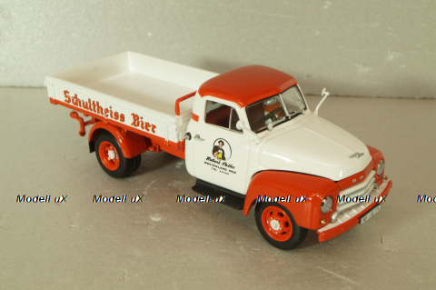 Opel Blitz 1.75t "Schultheiss bier" delivery truck, white/red, 439051024, Minichamps 1:43