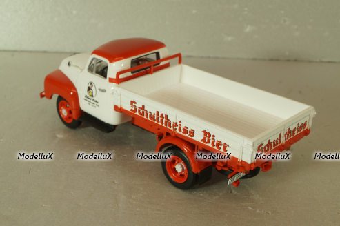 Opel Blitz 1.75t "Schultheiss bier" delivery truck, white/red, 439051024, Minichamps 1:43