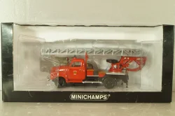 Opel Blitz 1.75t Feuerwehr drehleiter Sinsheim DL18, 439051070, Minichamps 1:43 №2