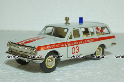 Газ-2402 Волга, А24, Скорая медицинская помощь, Тантал/Радон 1:43