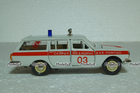 Газ-2402 Волга, А24, Скорая медицинская помощь, Тантал/Радон 1:43
