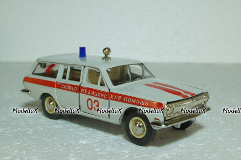 Газ-2402 Волга, А24, Скорая медицинская помощь, Тантал/Радон 1:43