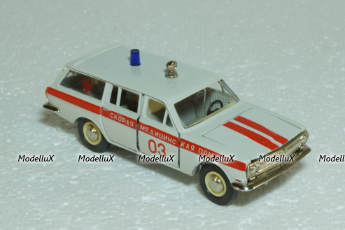 Газ-2402 Волга, А24, Скорая медицинская помощь, Тантал/Радон 1:43