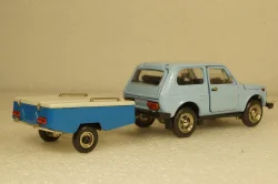 Ваз-2121 Нива с прицепом Скиф, Июнь 1989г.,  Тантал/Радон  1:43