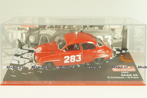 Saab 96 #283 Winner Rally Monte Carlo 1963, red,  E.Carlsson/G.Palm, Altaya, Monte Carlo Collection 1:43