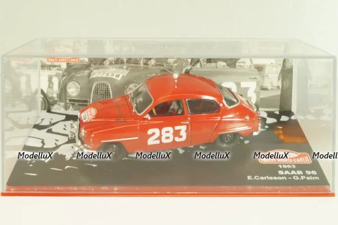 Saab 96 #283 Winner Rally Monte Carlo 1963, red,  E.Carlsson/G.Palm, Altaya, Monte Carlo Collection 1:43
