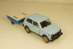 Ваз-2121 Нива с прицепом Скиф, Июнь 1989г.,  Тантал/Радон  1:43