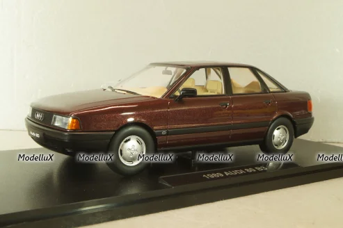 Audi 80 B3 Sedan 1986, darkred-metallic, T9-1800344, Triple9 1:18