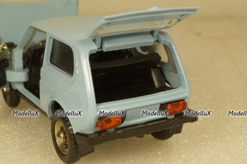 Ваз-2121 Нива с прицепом Скиф, Июнь 1989г.,  Тантал/Радон  1:43