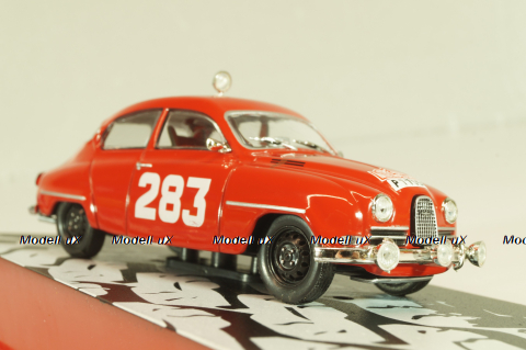 Saab 96 #283 Winner Rally Monte Carlo 1963, red,  E.Carlsson/G.Palm, Altaya, Monte Carlo Collection 1:43