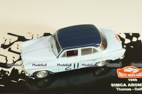 Simca Aronde #211 Rally Monte Carlo 1959, A.Thomas/J.Delliere, Monte Carlo Collection 1:43