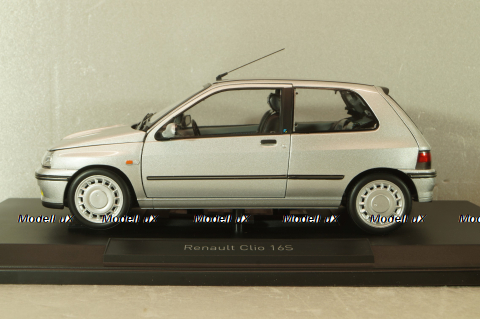Renault Clio 16S 1992, grey met, 185256, Norev 1:18