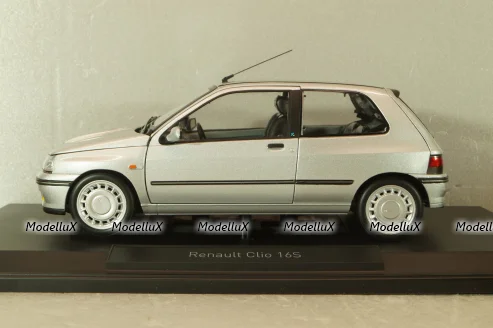 Renault Clio 16S 1992, grey met, 185256, Norev 1:18