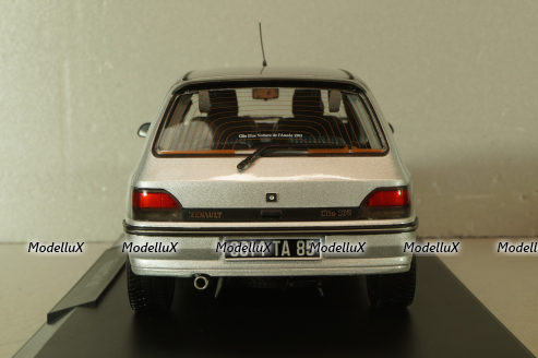 Renault Clio 16S 1992, grey met, 185256, Norev 1:18