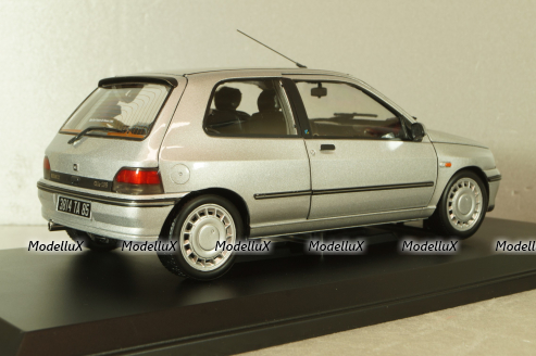 Renault Clio 16S 1992, grey met, 185256, Norev 1:18